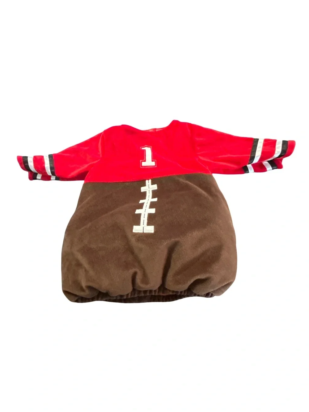 Koala Kids Plush Football Baby Sleep Sack / Costume Outfit 6-9 Months Red Brown